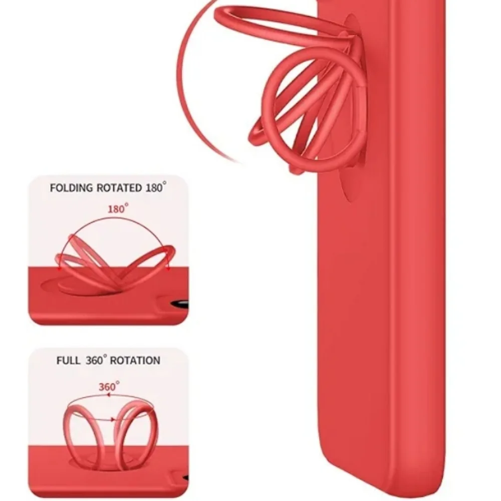 Galaxy S22+ Silicone Case w/ Ring Holder